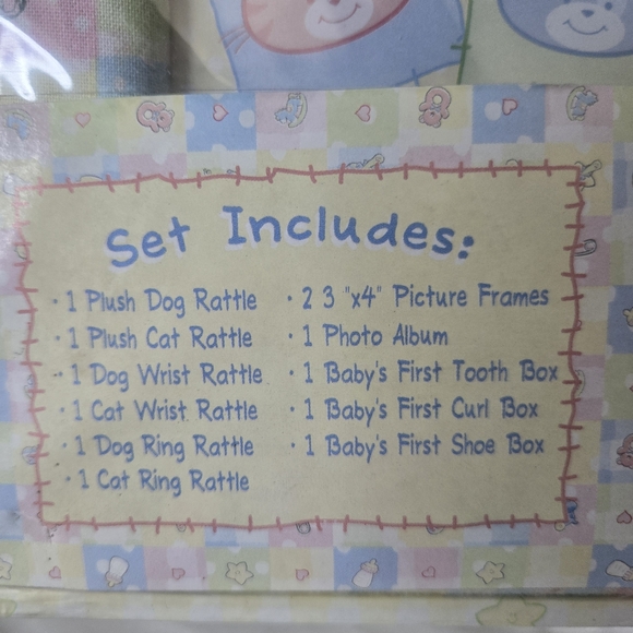 Vintage Gund Babys Firsts Keepsake Box Gift Set Gender Neutral 13 Items In Set - Picture 12 of 12